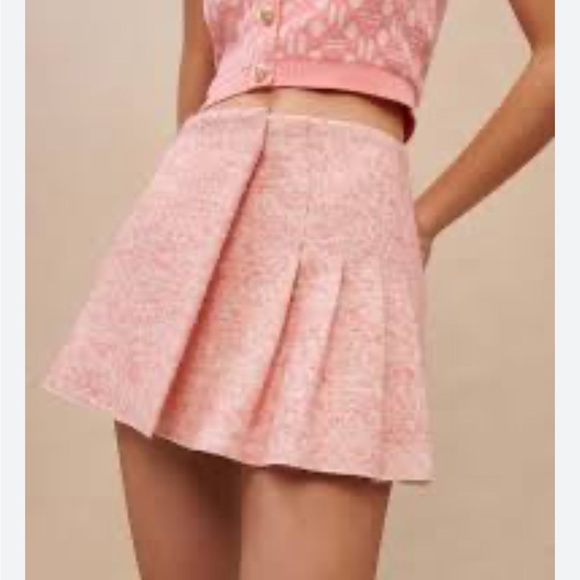💖BRAND NEW MAJE PARIS PINK MINI SKIRT/ SKORT💖 - Picture 5 of 13